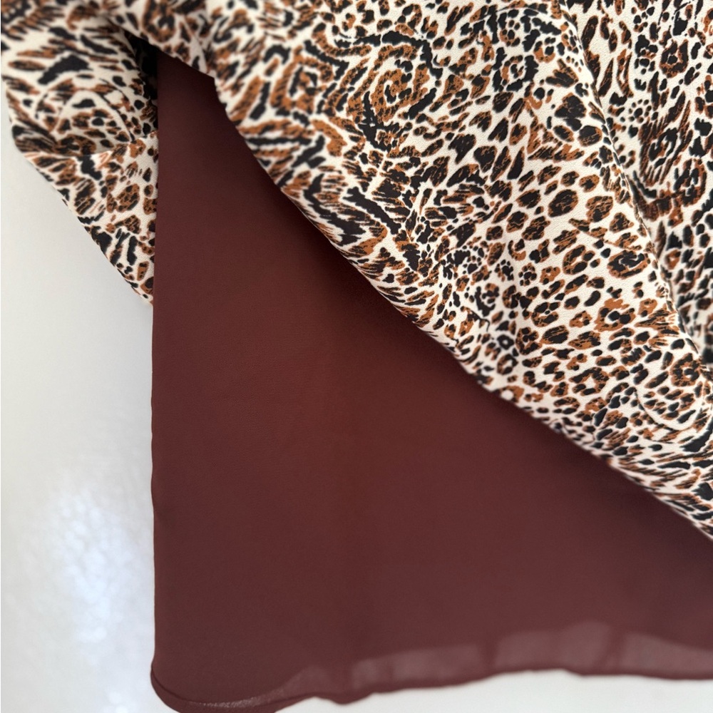 Lilly Pulitzer Leopard Print V-Neck Tank - Brown, Cream & Black - Picture 5 of 5